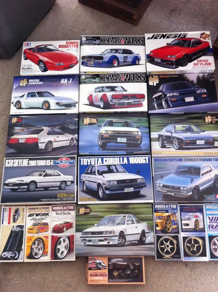 Japanese Nostalgic Car Plastic Model Kits Japanese Nostalgic Car